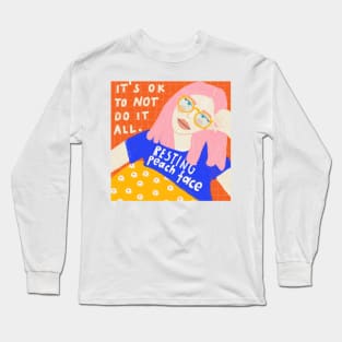 Resting peach face Long Sleeve T-Shirt